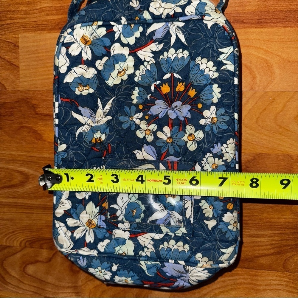 Vera Bradley Lunch Bunch Bag In Floral Bursts Blue Zippered - Picture 10 of 10